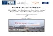 Peace Action Week Poland · PEACE ACTION WEEK: ... remember, from inspirational quotes to personal reflections. 11 ... inspiration quotes on Human Rights and articles of international