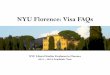 NYU Florence: Visa FAQs...A visa is an official stamp issued by the Italian government that gets affixed to a page inside your passport before you depart the United States. You must