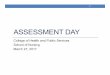 Assessment Day School of Nursing - Daytona State College Day_… · NUR 4636 Practicum Feedback and Evaluation (W2 Windshield survey) NUR 4827 Week 8 Group ... Philosophy of Nursing