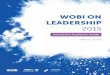 WOBI ON LEADERSHIP · BRADBERRY Travis Bradberry Bradberry is the celebrated co-author of the successful books Emotional Intelligence 2.0 and Leadership 2.0, and he is also the cofounder