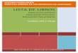 LISTA DE LIBROS · 2017-10-29 · LINGUA GALEGA-L.3 O.C Edelvives Superpixépolis 3º Primaria Galego Programa de préstamo 8414643066484 C.SOCIAIS GALICIA 3 Superpixépolis ... Anaya