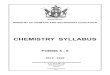 CHEMISTRY SYLLABUS - Zimsec · CHEMISTRY SYLLABUS FORMS 5 - 6 2015 - 2022 Curriculum Development and Technical Services ... The Ministry of Primary and Secondary Education wishes