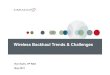 Wireless Backhaul Trends & Challenges · Ceragon provides high-capacity, point-to-point wireless communication for backhauling advanced voice & data services RF Unit Indoor Unit All