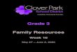 Grade 3 Family Resources Grade Week 10... · 2020-06-25 · GRADE 3 WEEK 10 English Language Arts At-Home Learning 3rd GRADE New Learning Week 10 Learning Summary Reach for Reading