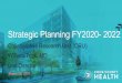 Strategic Planning FY2020- 2022...Mar 22, 2019  · IRB Accomplishments • Heavy workload: • 477 open protocols • 188 new protocols reviewed in 2018 • investigator trainings