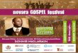 01 Copertina FronteB - Novara Gospel · Il Direttore Artistico: Presentazione Sono particolarmente lieto di presentare la quinta edizione del Novara Gospel Festival, ufficialmente