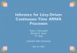 Inference for L´evy-Driven Continuous-Time ARMA Processesrdavis/lectures/Davis_Graz07.pdf · Outline Graz 2007 2 / 38 Background L´evy-driven CARMA processes Second order properties