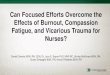 Can Focused Efforts Overcome the Effects of Burnout ... · Compassion Fatigue—Secondary Trauma Compassion Fatigue/Secondary Trauma Scale Baseline Mean 6 Month Mean T stat P value