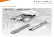 Motor slide rails - Tecnamic€¦ · Motor slides and motor slide rails are the ideal mounting base for your motor. Whether made of steel or cast iron – durability and high flexibility