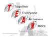TEAM - Together Everyone Achieves More - Energy.gov · TEAM - Together Everyone Achieves More Author: Nenni, Joe Subject: TEAM - Together Everyone Achieves More Keywords: TEAM - Together