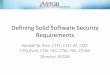 Defining Solid Software Security Requirements...Defining Solid Software Security Requirements Randall W. Rice, CTFL, CTFL-AT, CMT, CTAL(Full), CTAL-SEC, CTAL-TAE, CFLBA Director, ASTQB