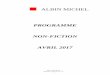 PROGRAMME NON-FICTION AVRIL 2017 - Éditions Albin Michel · Éditions Albin Michel Programme non-fiction avril 2017 - 3 - PRATIQUE Frantz CAPPÉ MON CHAT, MON CHIEN VA PARTIR Sa