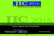 JIC 2016 Preliminary Program-1...Program Planner 5 January 8, 2016, Friday (Day-1) January 9, 2016, Saturday (Day-2) January 10, 2016, Sunday (Day-3) - Certification Courses u Main