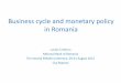 Business cycle and monetary policy in Romania · Romania Lithuania Slovakia Austria Luxembourg Czech Republic Hungary Estonia Poland Sweden Changes in public debt in the EU from 2007