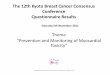 The 12th Kyoto Breast Cancer Consensus Conference ...Questionnaire Results Theme “Prevention and Monitoring of Myocardial Toxicity” Kyoto Breast Cancer Consensus Conference 2011/11/5