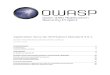 OWASP Application Security Verification Standard 3 ... OWASP Application Security Verification Standard