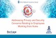 Addressing Privacy and Security Concerns Relating to ... Webinar … · Regulatory Compliance – Policy drafting, contract review, training and tabletop exercises. Incident Response