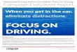 Distracted Driving Awareness Month: Focus on Driving ... · Distracted Driving Awareness Month: Focus on Driving Campaign Evaluation Report April 2-30, 2018 Background Distracted