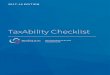 TaxAbility Checklist checklist 2017-18.pdf · contribution if your total annual income is £110K+ because of the risk of a pension tax charge. If you are a sole trader, have you considered