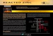 REACTED ZINC - Ortho Molecular Products · Reacted Zinc provides 54 mg of highly-absorbed zinc, ideally formulated using the amino acid chelate form of zinc (zinc glycinate) for enhanced