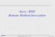 Java - RMI Remote Method Invocationperso.citi.insa-lyon.fr/.../SID/cours/SID14-RPC-RMI.pdfl'invocation d'une méthode (à la demande) ou au reboot. • JDK1.2 introduit – un nouveau
