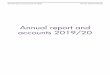 Annual report and accounts 2019/20 Human Tissue Authority · 2020-07-29 · Annual report and accounts 2019/20 Human Tissue Authority Annual report and accounts 2019/20 Presented