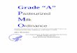 2017 Pasteurized Milk Ordinance (PMO) · manufacture of condensed and dry milk products and condensed and dry whey included in the Grade “A” Condensed and Dry Milk Ordinance-Supplement