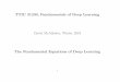 TTIC 31230, Fundamentals of Deep Learning · 2020-04-04 · TTIC 31230, Fundamentals of Deep Learning David McAllester, Winter 2019 The Fundamental Equations of Deep Learning 1. Early