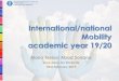 International/national Mobility · International/national Mobility academic year 19/20 María Teresa Abad Soriano. Vice-dean for Students. 13rd February 2019