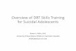Overview of DBT Skills Training for Suicidal Adolescents · Main References • 1) Miller, Alec, et al. Dialectical Behavior Therapy with Suicidal Adolescents. New York: The Guilford