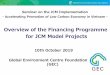 Overview of the Financing Programme for JCM Model Projectsgec.jp/jcm/seminar/2019vietnam/2-5-1_GEC.pdf · 2019-10-07 · Overview of the Financing Programme ... JCM Model Projects
