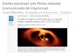 (comunicado de imprensa)jorge/aga421/aga421_2018_08_press_release… · (comunicado de imprensa) Jorge Meléndez, Divulgação em Astronomia – AGA0421 Logo Título SubHtulo “Lead”