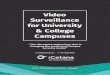 Video Surveillance for University & College Campuses€¦ · on campaigns, slogans and sponsorship to attract top achieving students and experienced, highly-qualified academic staff