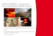 WHR in MSMEs Experience from World Bank-SIDBI Project · World Bank Project : Financing Energy Efficiency in MSME implemented by SIBDI and BEE SIDBI is leading an activity where services