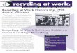 vol cycling at work.cycling at work. t A publication of the National Office Paper Recycling Proiect Recycling at Work Honors the 1998 Award Winners "And the winner is.. ." Master of