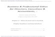 Business & Professional Ethics for Directors, Executives ... · P a g e | 4 Business & Professional Ethics for Directors, Executives & Accountants, 7e L.J. Brooks & P. Dunn, Cengage