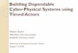 Building Dependable Cyber-Physical Systems using Timed Actors · Building Dependable Cyber-Physical Systems using Timed Actors Marjan Sirjani Mälardalen University, Sweden 
