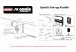 Quick Set-up Guide - Devanco CanadaInstallation...com/AladdinConnect for detailed wire diagrams or to check compatibility with other manufacturer’s controls or check your garage