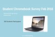 Student Chromebook Survey Feb 2016 · Chromebooks help us easily complete assignments, research, and find information far more efficiently than before. Powered by Student Comments