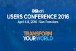 USERS CONFERENCE 2016 1 - OSIsoft · Industrial IoT Broadest range of connectivity Complex devices - Asset intensive industries Customer owns the data Customer/domain intimacy 20