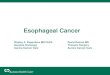 Esophageal Cancer Esophageal Cancer is 6th leading cause of death worldwide ... Treated as Gastric Cancer