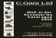 Mail order Accessories Catalogue 2013 - C.Gars Ltd · 2014-04-17 · 3 Contents v Humidors Adorini Daniel Marshall Elie Bleu Linley Prestige Miscellaneous humidors v Cutters Miscellaneous