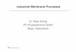 Dr. Peter Schirg PS Prozesstechnik GmbH Basel, Switzerland · 2019-07-02 · 5. fundamentals 6. mass transfer at and in membranes 7. development and planning of membrane processes