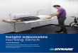 height adjustable nursing bench · 2017-12-15 · FIXED HEIGHT NURSING BENCH: When the bench is mounted at the recommended height, the lying surface height is 865 mm above floor