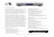 RP-1 Preamplifier Brochure.pdf · RP-1 Preamplifier Elegantly simple yet technically sophisticated, the RP-1 is our latest tube preamplifier based on the innovative RP-X platform
