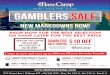 SHOP NOW FOR THE BEST SELECTION OR SHOP LATER FOR … · 2019-08-12 · GAMBLERS SALE New Markdowns now! Come in now and save up to 50% on all your favorite brands. MENTION THIS COUPON