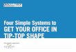 Four Simple Systems to GET YOUR OFFICE IN TIP-TOP SHAPEpages.dentalproductsreport.com/hubfs/DPR_Checklist... · Four Simple Systems to Get Your Office in Tip-Top Shape 5 Eaglesoft