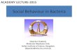 Social Behaviour in Bacteria · 2019-04-09 · Social Behaviour in Bacteria Dipankar Chatterji, Molecular Biophysics Unit, Indian Institute of Science, Bangalore (dipankar@mbu.iisc.ernet.in)