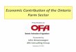 Economic Contribution of the Ontario Farm Sector€¦ · Economic Contribution of the Farm Sector in Rural Ontario Nov. 25, 2013 17 Based on 70% of farm sector employment occurring