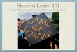 Student Loans 101Private Student Loans Issued by a private lender (not the government) to the student. Most require credit check, cosigner, occupation. May have higher interest rates